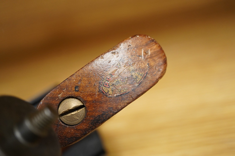 A Preston, Birmingham No.9 adjustable smoothing plane with original iron